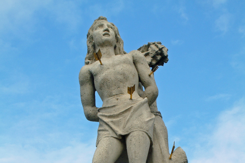 Szent Sebestyén szobra
